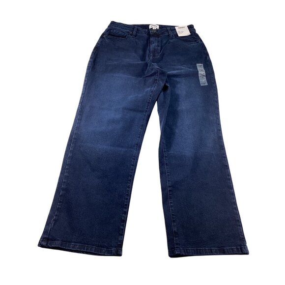 Sonoma Womens Curvy High Rise Straight Stretch Jeans 14R Dark Wash NWT Casual - Picture 1 of 8